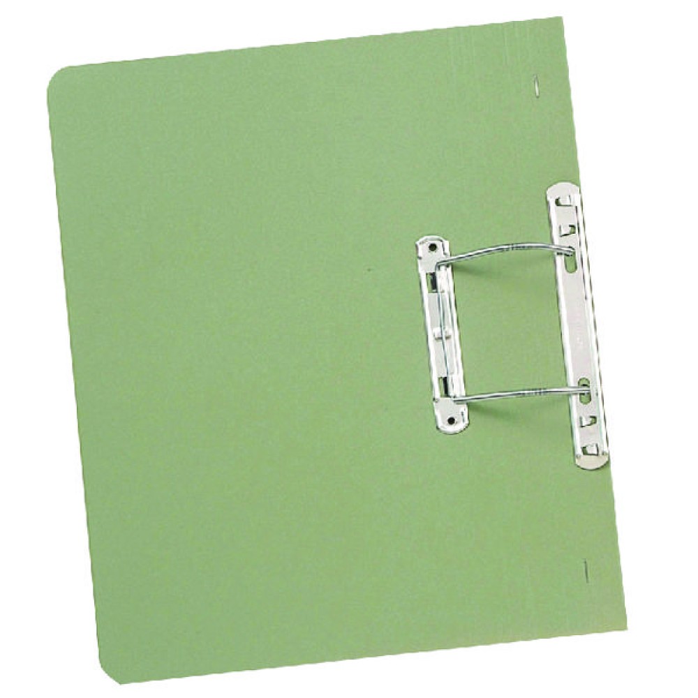 Exacompta Guildhall Heavyweight Transfer Spiral File 420gsm Foolscap Green (25 Pack) 211/7002