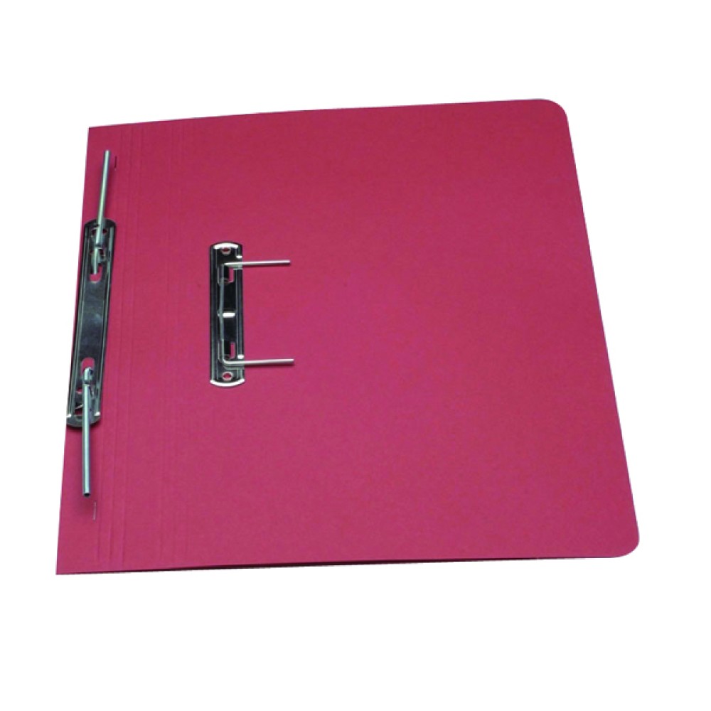 Exacompta Guildhall Heavyweight Transfer Spiral File 420gsm Foolscap Red (25 Pack) 211/7005