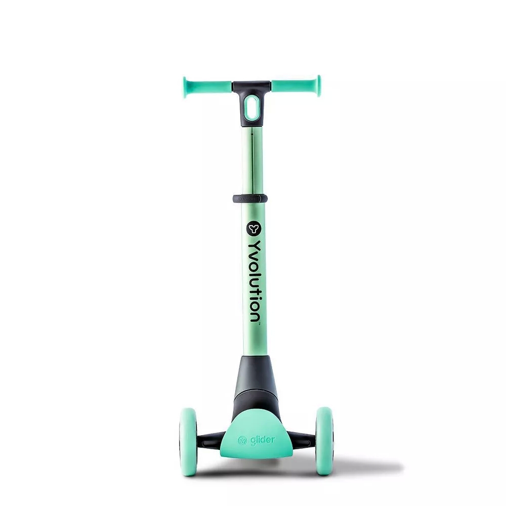 Yvolution Y Glider Nua 3 Wheel Kids\' Kick Scooter with LED lights - Green