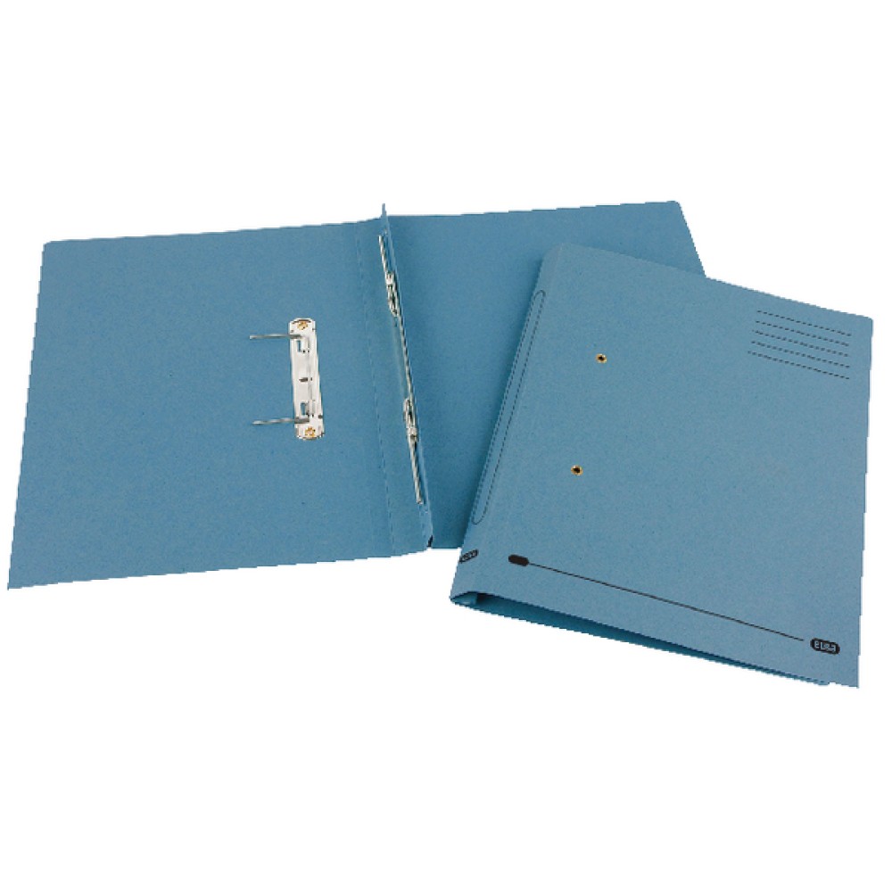 Elba Spirosort Spring File Foolscap Blue (25 Pack) 100090159