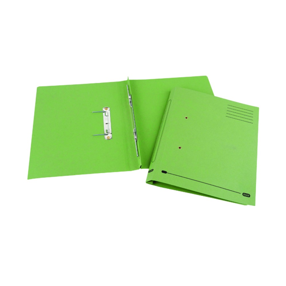 Elba Spirosort Spring File Foolscap Green (25 Pack) 100090160