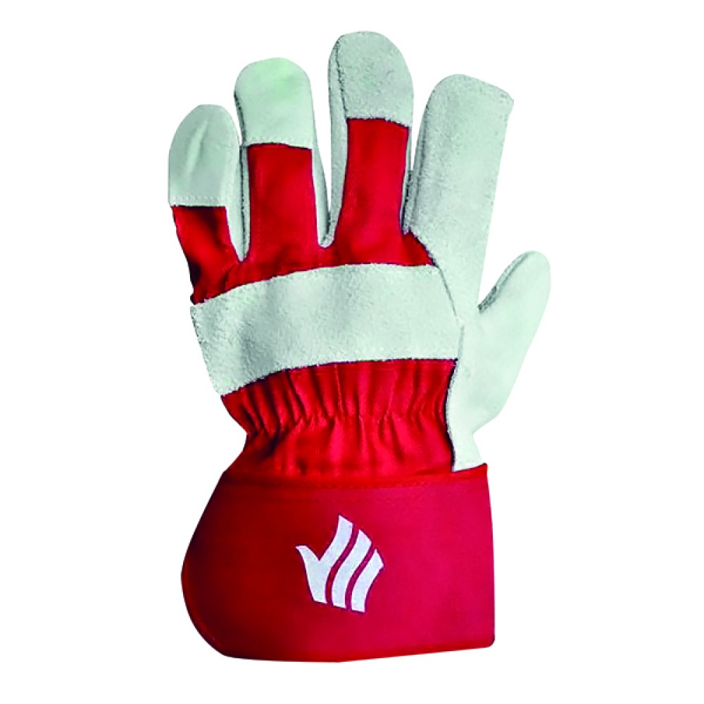 Polyco Premium Rigger Gloves Chrome Red (10 Pack) LR158R