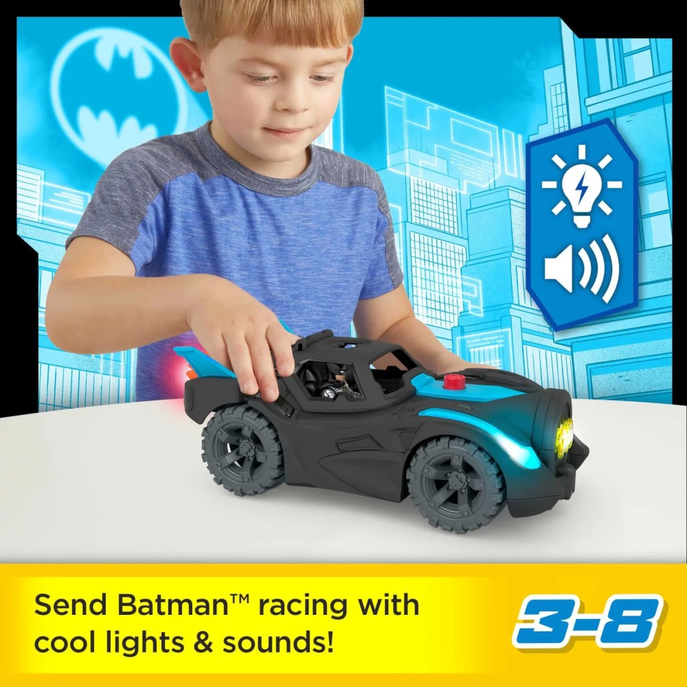 Fisher-Price  Imaginext  Dc Super Friends  Lights & Sounds Batmobile