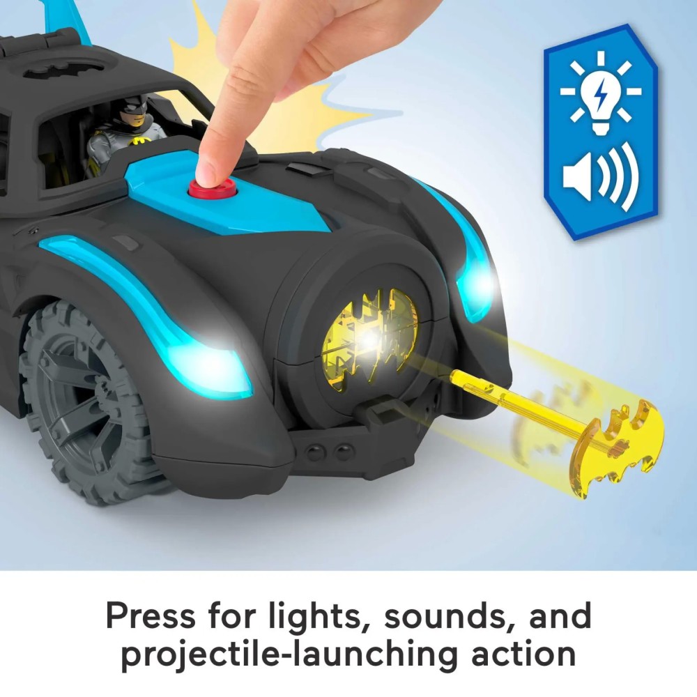 Fisher-Price  Imaginext  Dc Super Friends  Lights & Sounds Batmobile