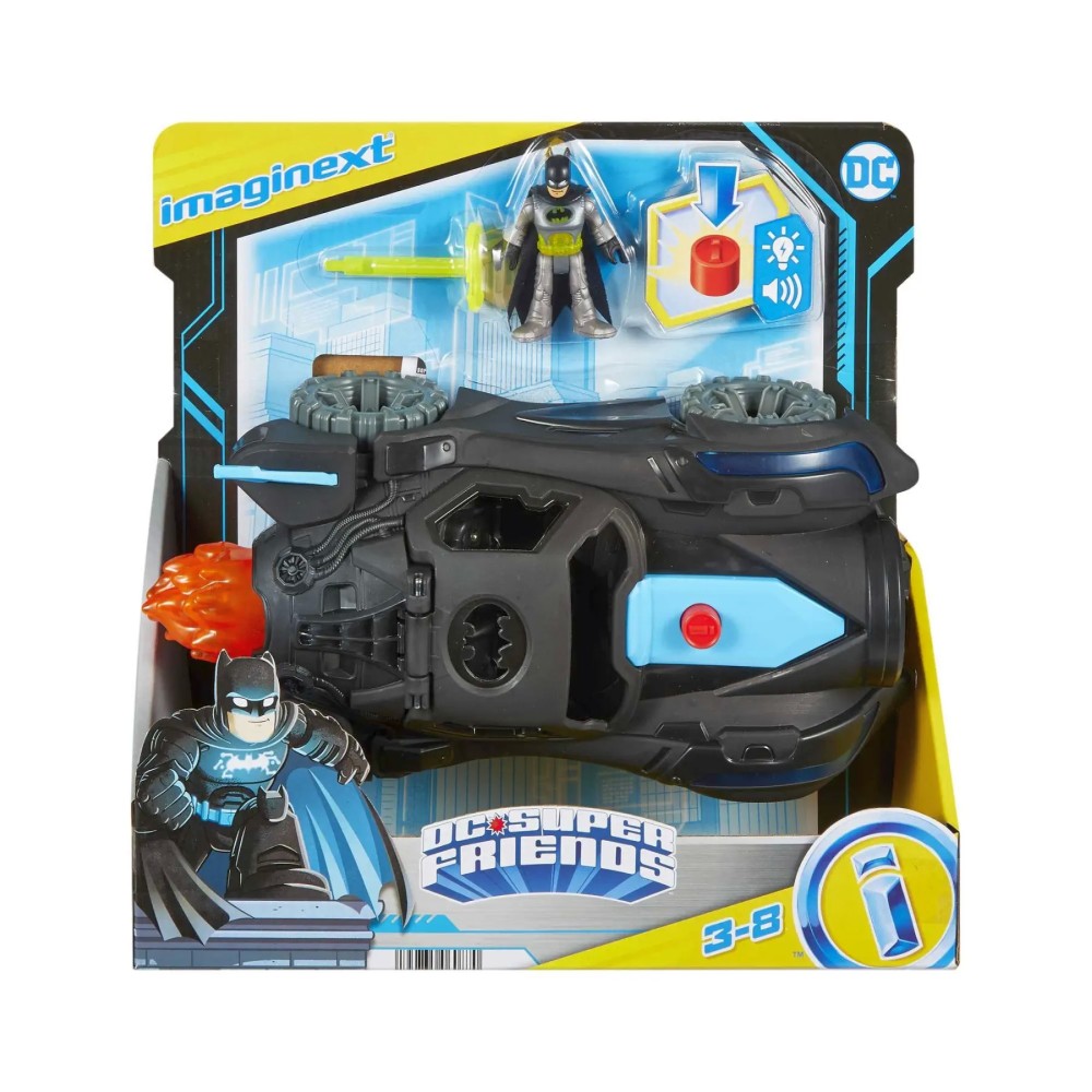 Fisher-Price  Imaginext  Dc Super Friends  Lights & Sounds Batmobile