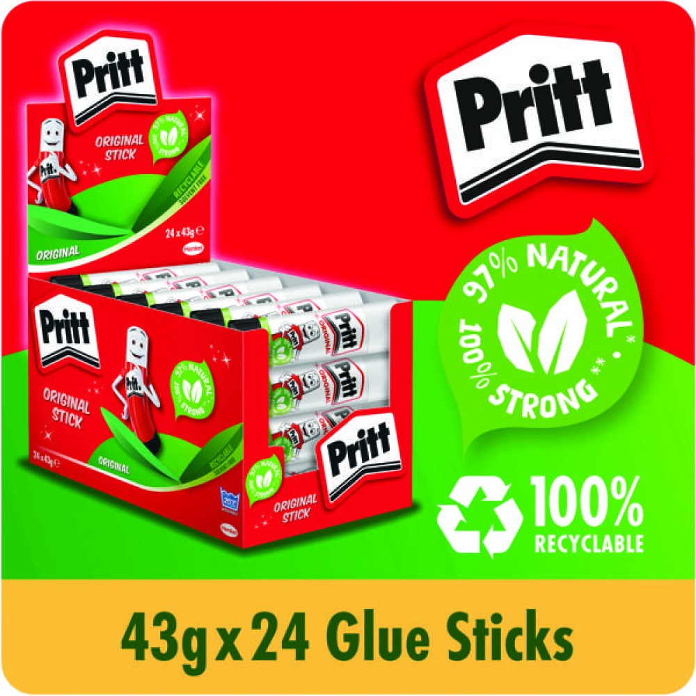 Pritt Stick Glue Stick 43g (24 Pack)