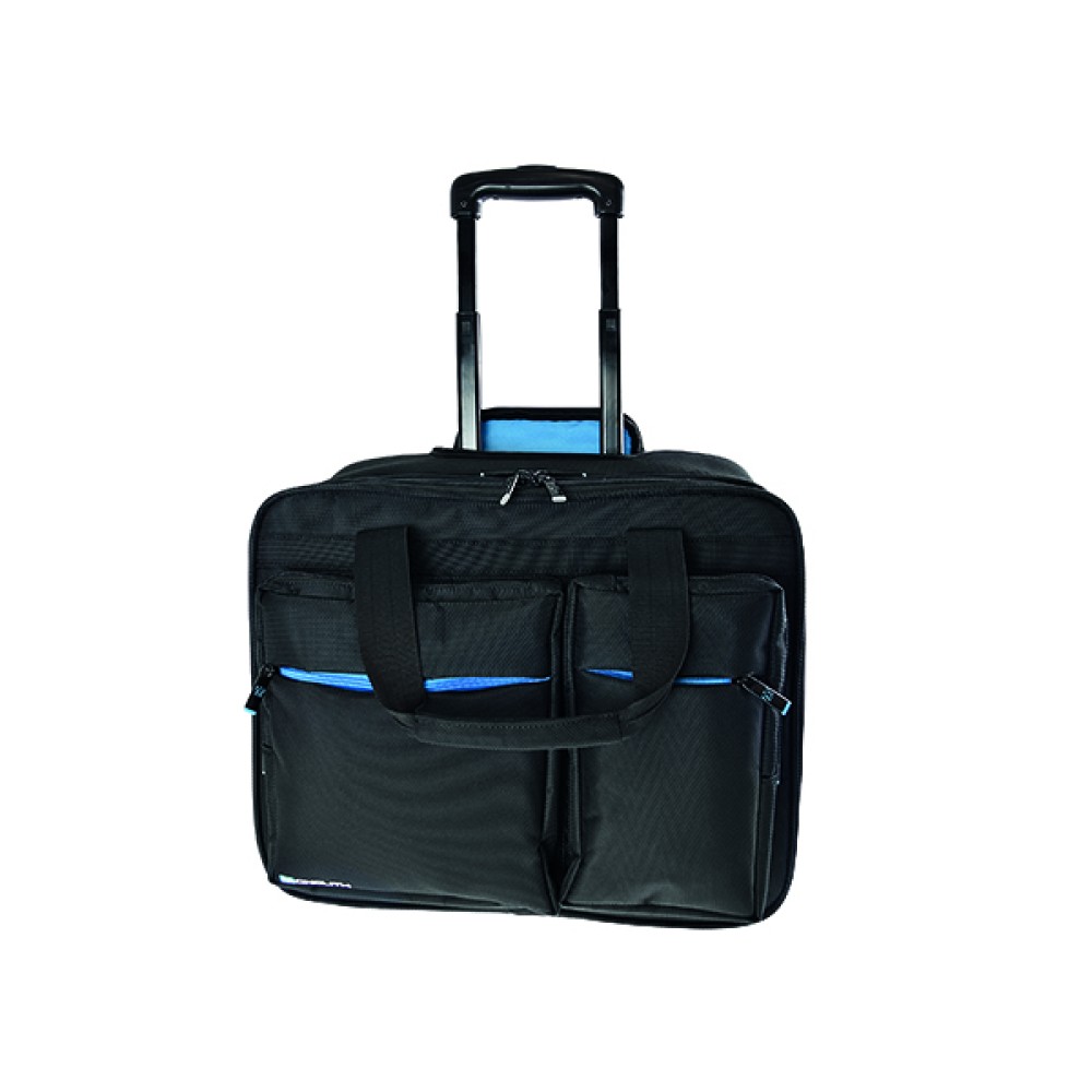 Monolith 15.6 Inch Blueline Wheeled Laptop Case Black/Blue 3317