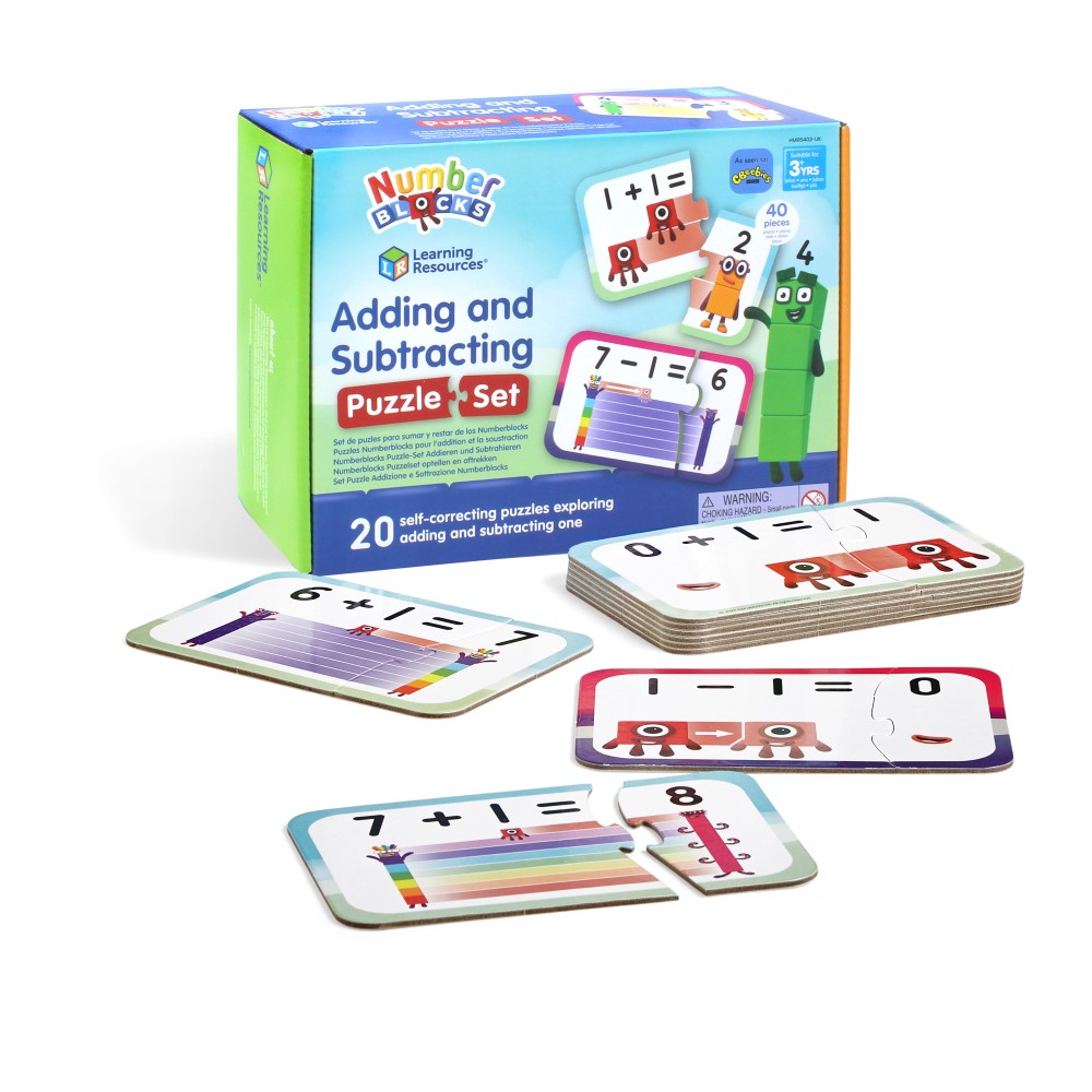 Numberblocks Adding & Subtracting Puzzle Set – Learn Basic Maths with Fun Puzzles