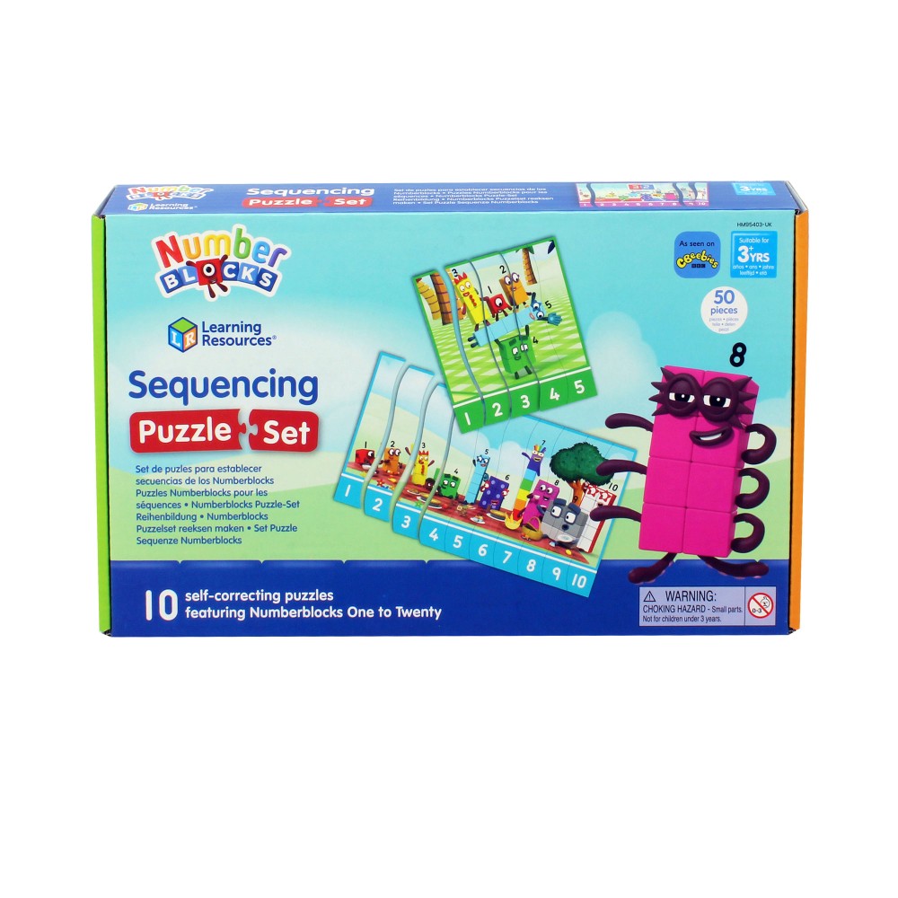 Numberblocks Sequencing Puzzle Set – Learn to Sequence Numbers 1–20