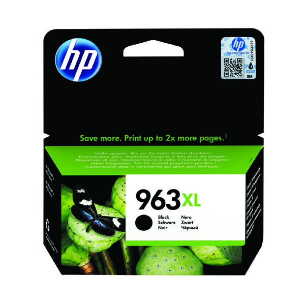 HP 963XL Original Ink Cartridge HY Black 3JA30AE
