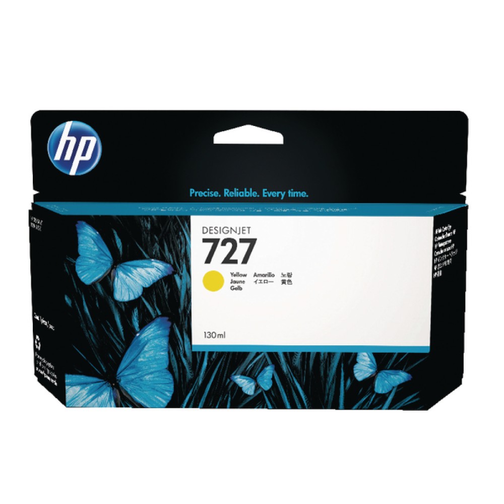 HP 727 Yellow High Yield Designjet Ink Cartridge B3P21A