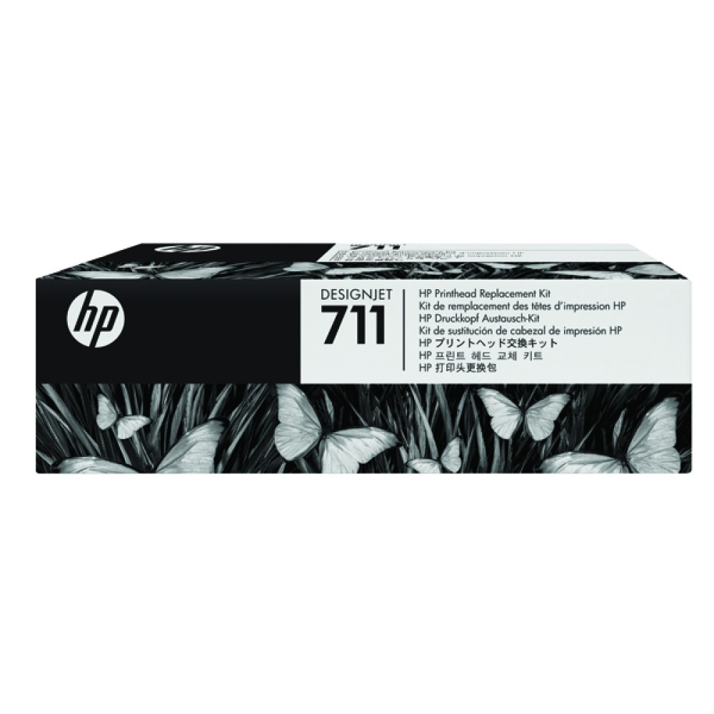 HP 711 Black/Cyan/Magenta/Yellow DesignJet Printhead Replacement Kit C1Q10A