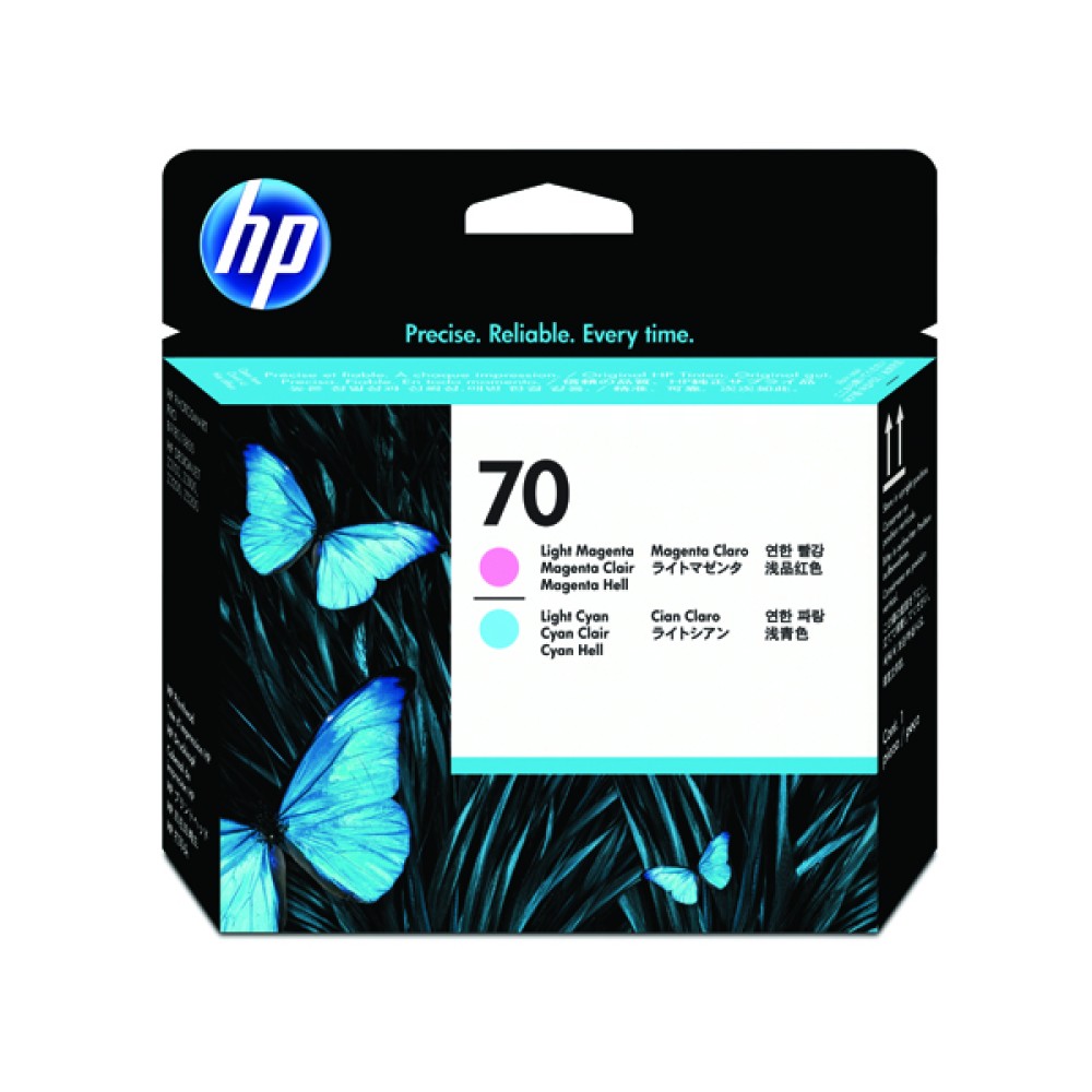 HP 70 Light Magenta/Light Cyan Printhead (2 Pack) C9405A