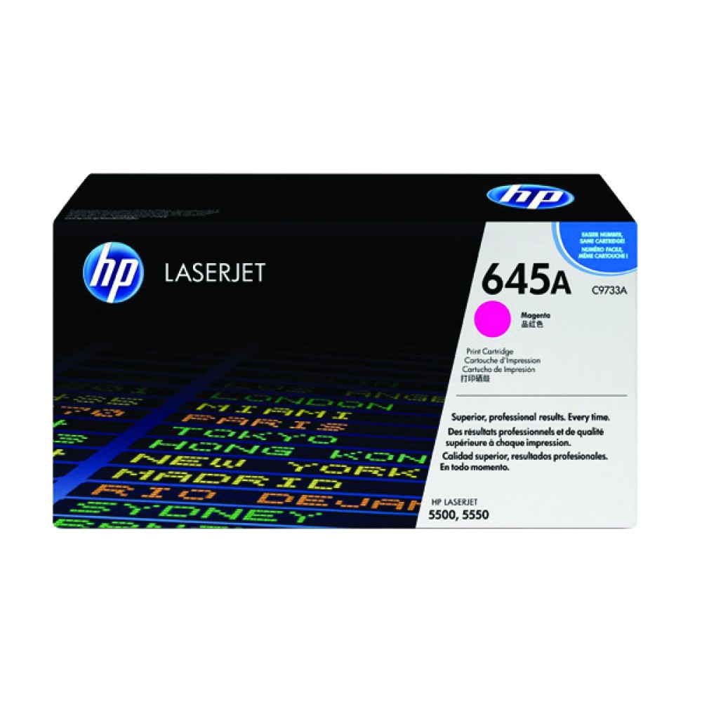 HP 645A Magenta LaserJet Toner Cartridge C9733A