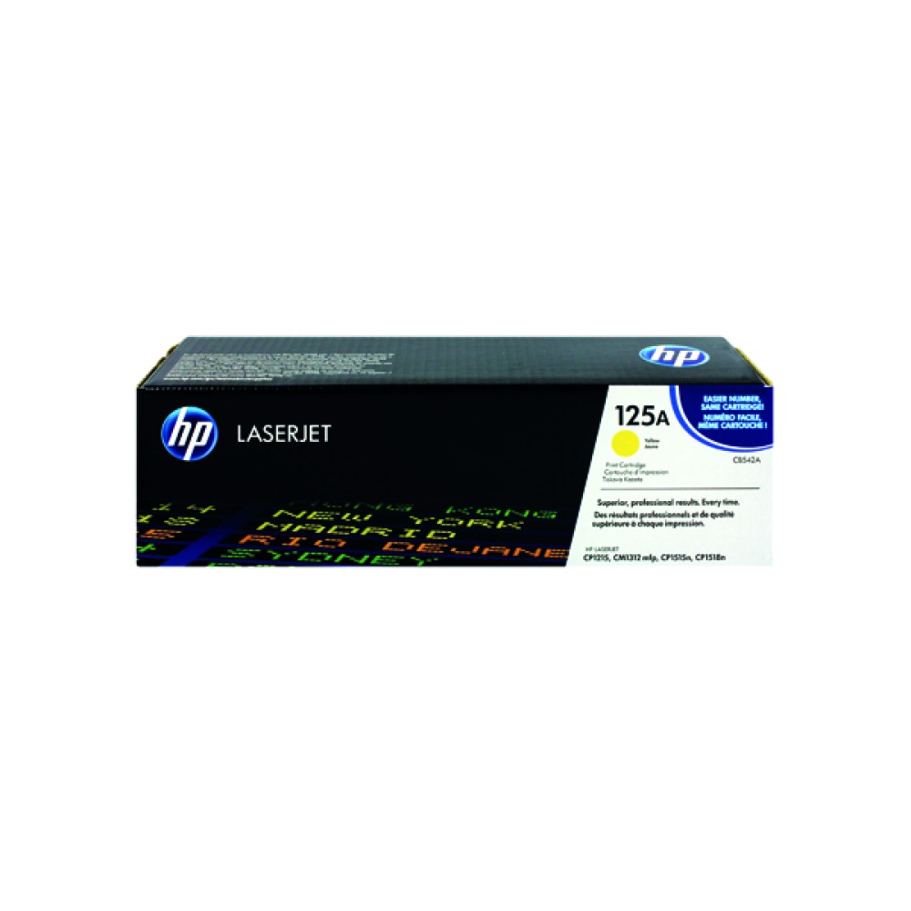 HP 125A Yellow Laserjet Toner Cartridge CB542A