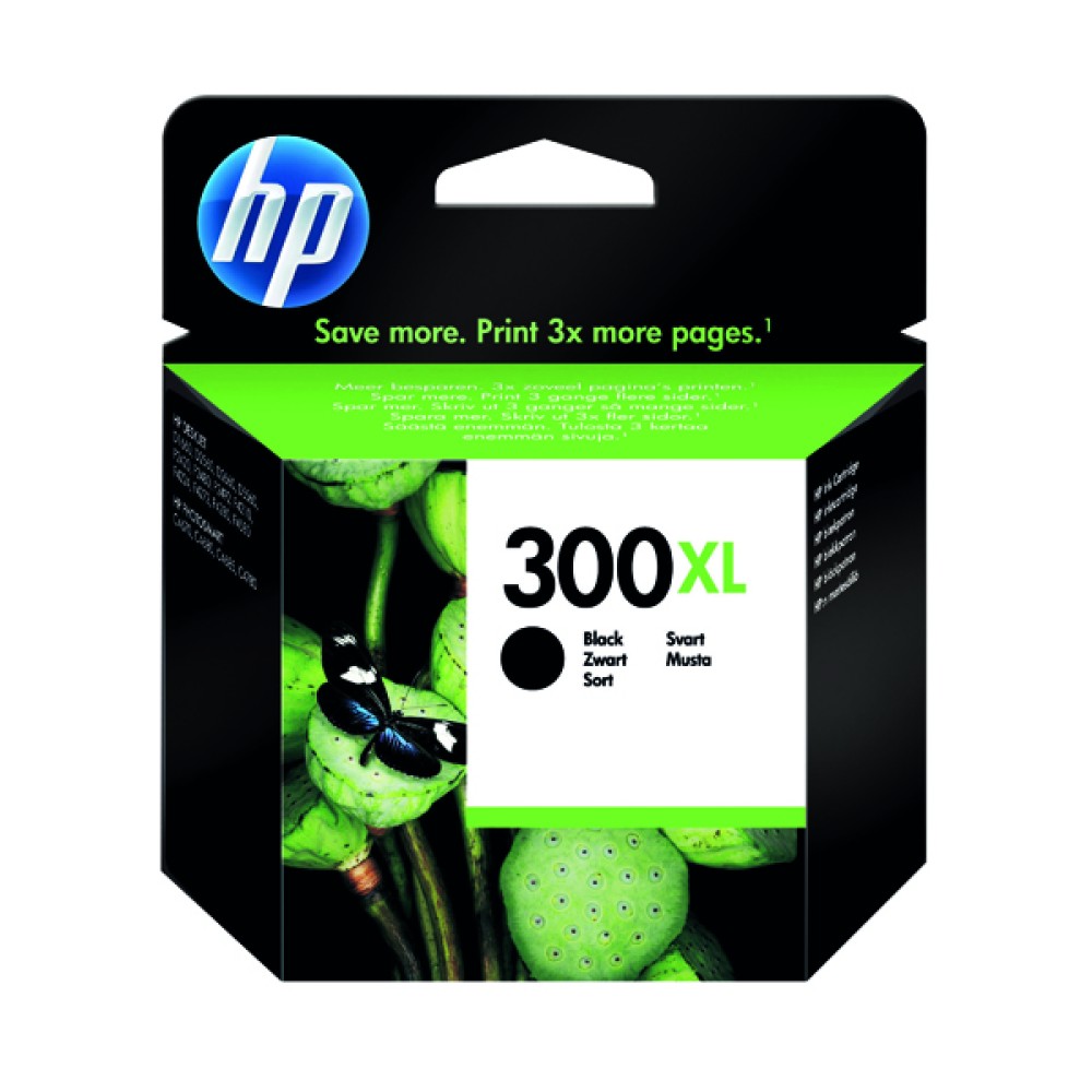 HP 300XL Black High Yield Inkjet Cartridge CC641EE