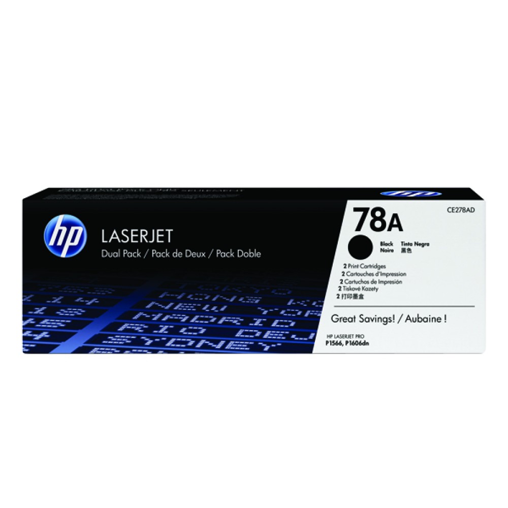 HP 78A Black Laserjet Toner Cartridge CE278A