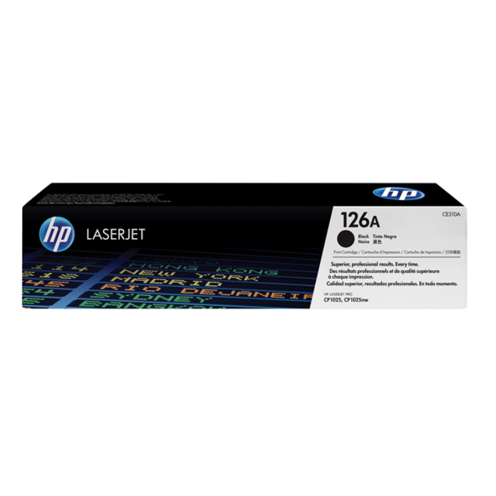 HP 126A Black LaserJet Toner Cartridge CE310A