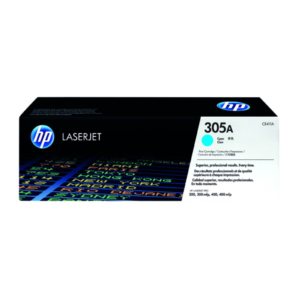 HP 305A Cyan Laserjet Toner Cartridge CE411A