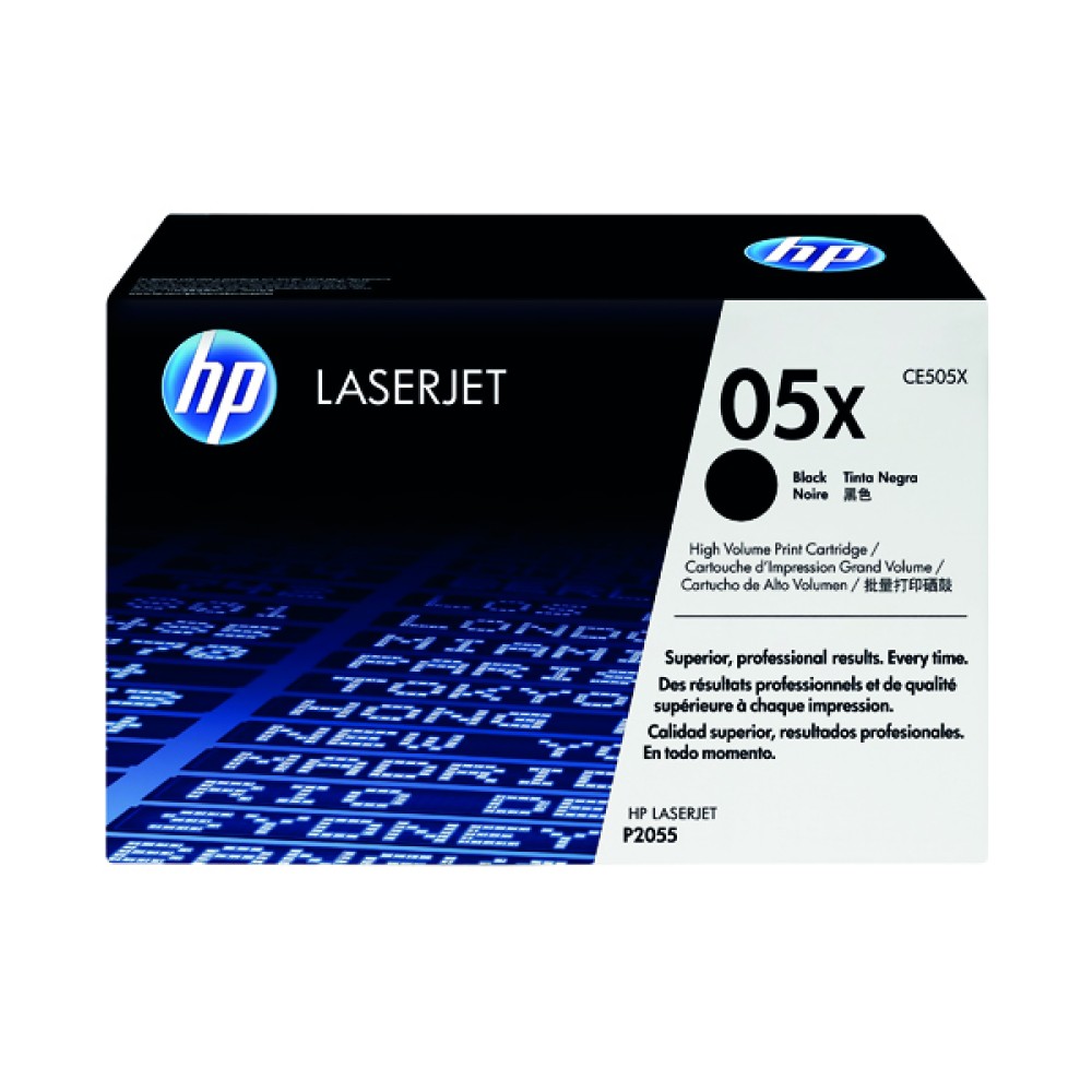 HP 05X Black LaserJet High Yield Toner Cartridge CE505X