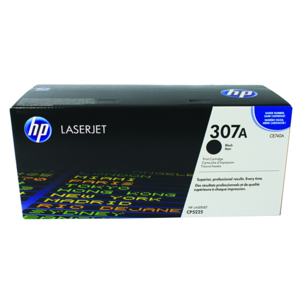 HP 307A Black LaserJet Toner Cartridge CE740A