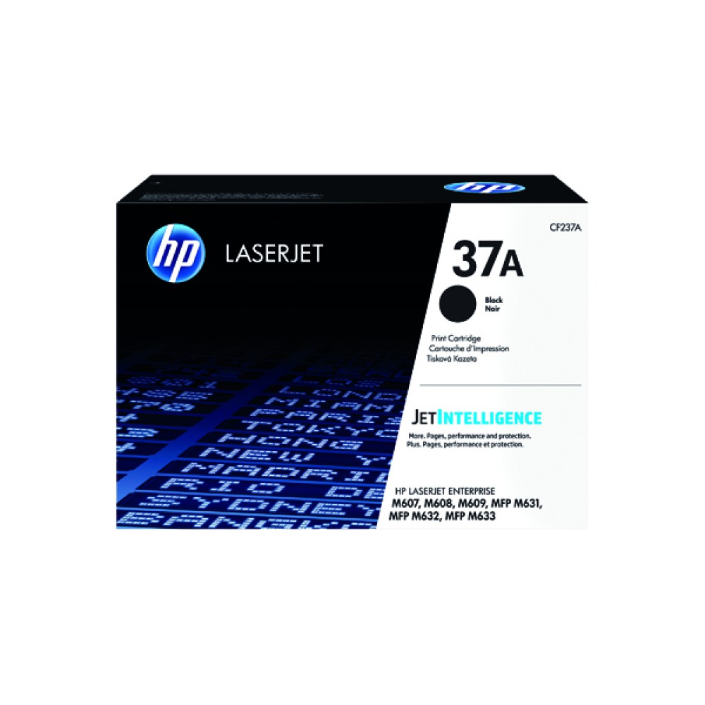 HP 37A Black Original LaserJet Toner Cartidge CF237A