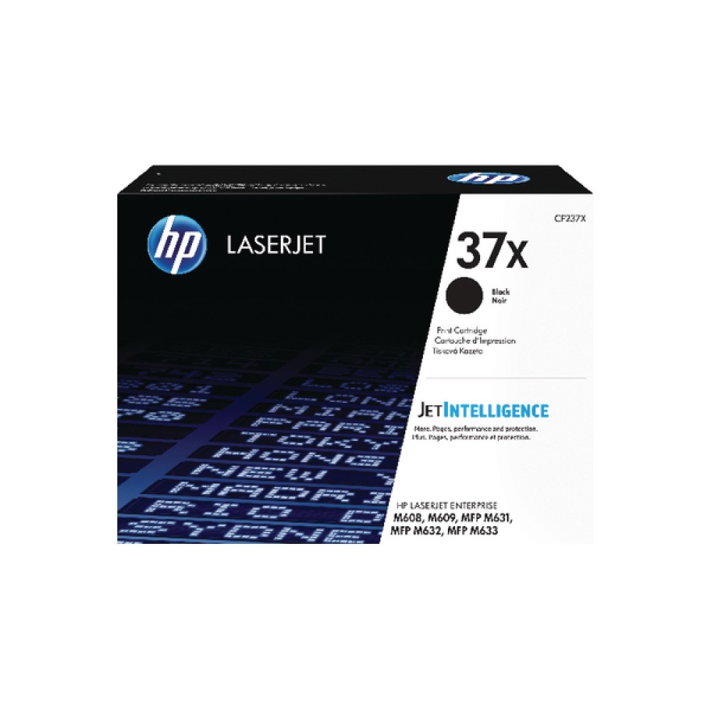 HP 37X High Yield Black Original LaserJet Toner Cartridge CF237X