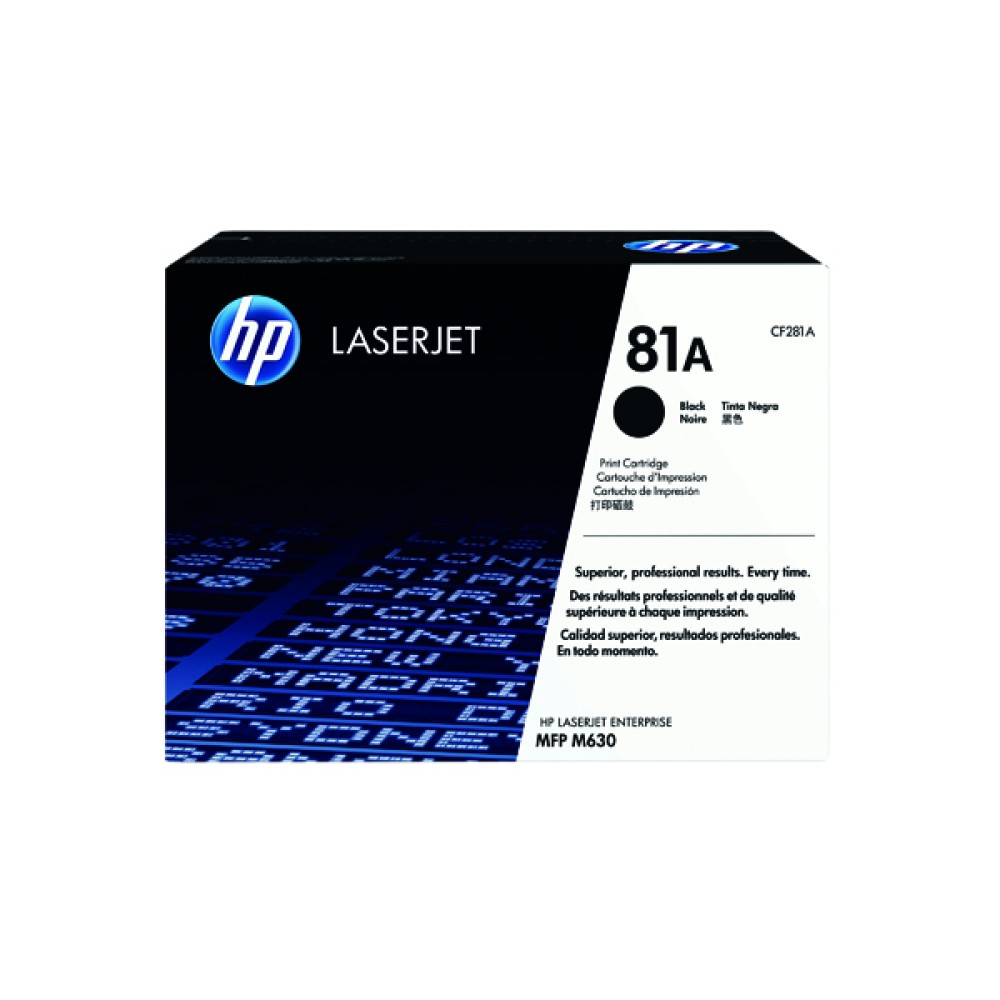 HP 81A Black LaserJet Cartridge CF281A