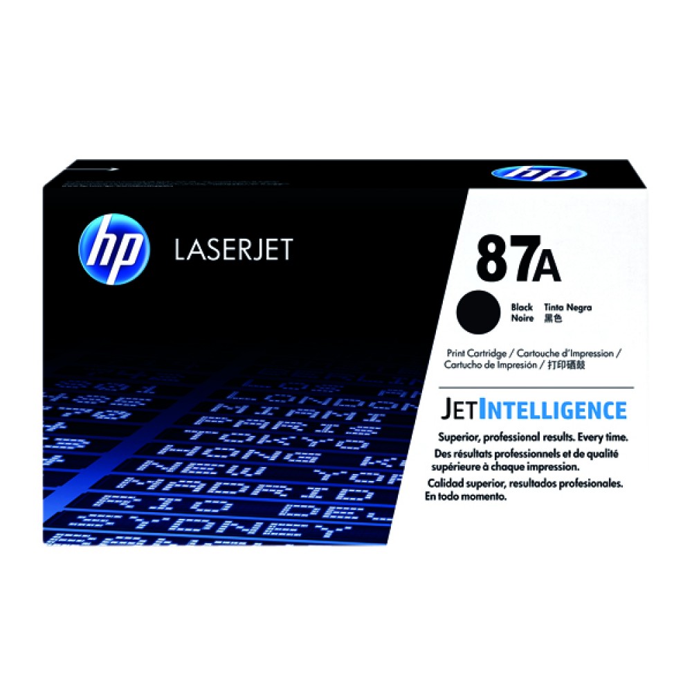 HP 87A Black LaserJet Toner Cartridge CF287A