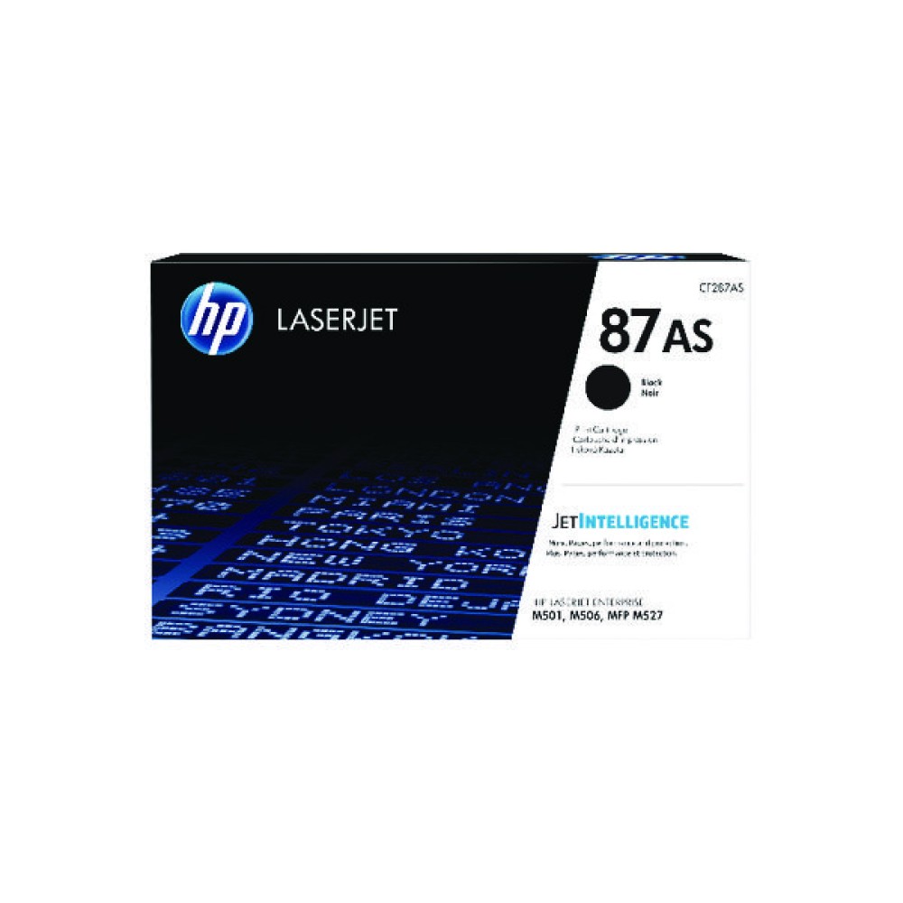 HP 87AS Black LaserJet Toner Cartridge CF287AS