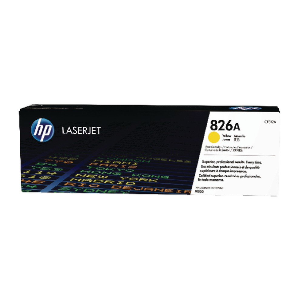 HP 826A Yellow LaserJet Toner Cartridge CF312A