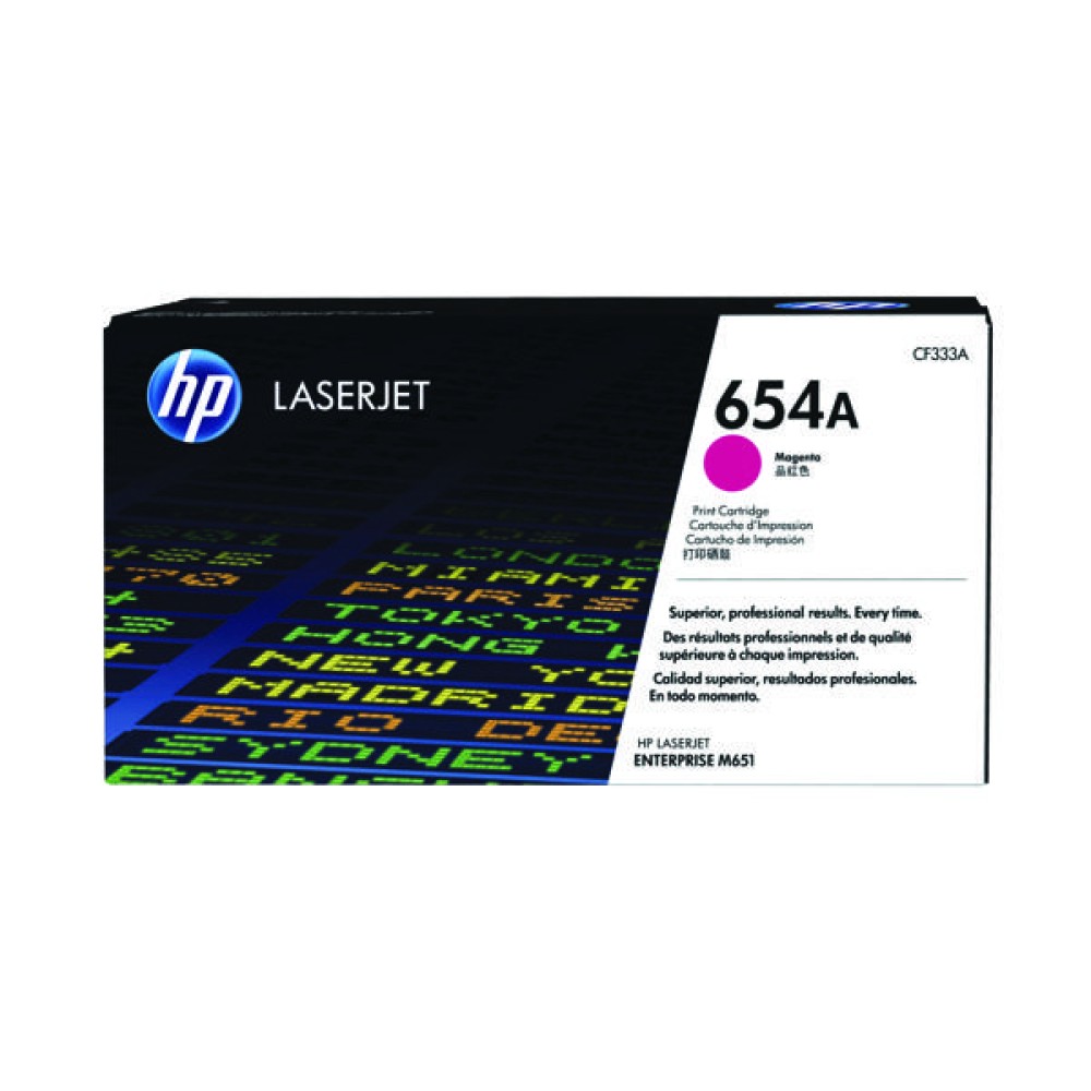 HP 654A Magenta Laserjet Toner Cartridge CF333A