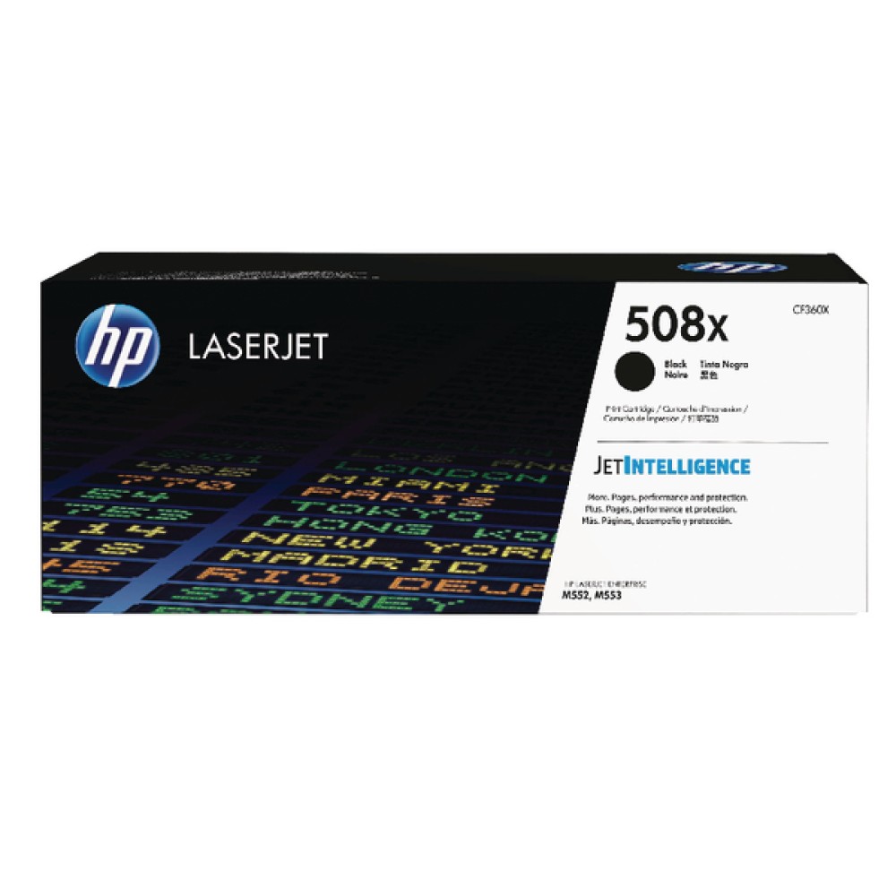 HP 508X Black LaserJet High Yield Toner Cartridge CF360X