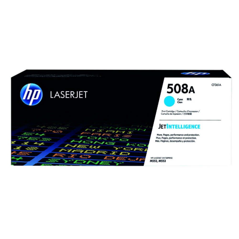 HP 508A Cyan LaserJet Toner Cartridge CF361A