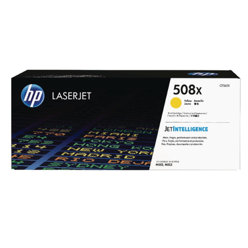 HP 508X Yellow LaserJet High Yield Toner Cartridge CF362X