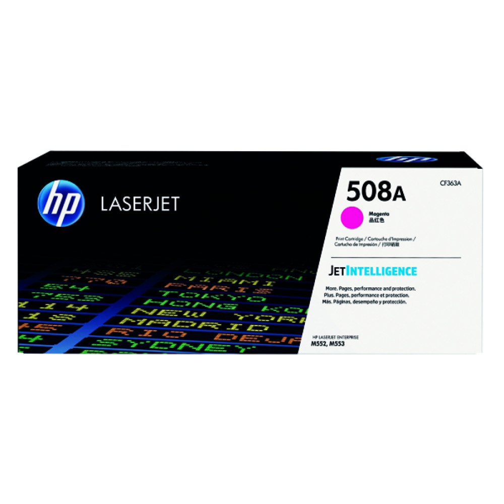 HP 508A Magenta LaserJet Toner Cartridge CF363A