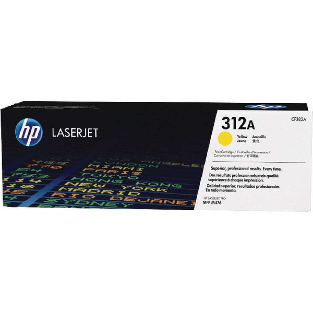 HP 312A Yellow LaserJet Toner Cartridge CF382A