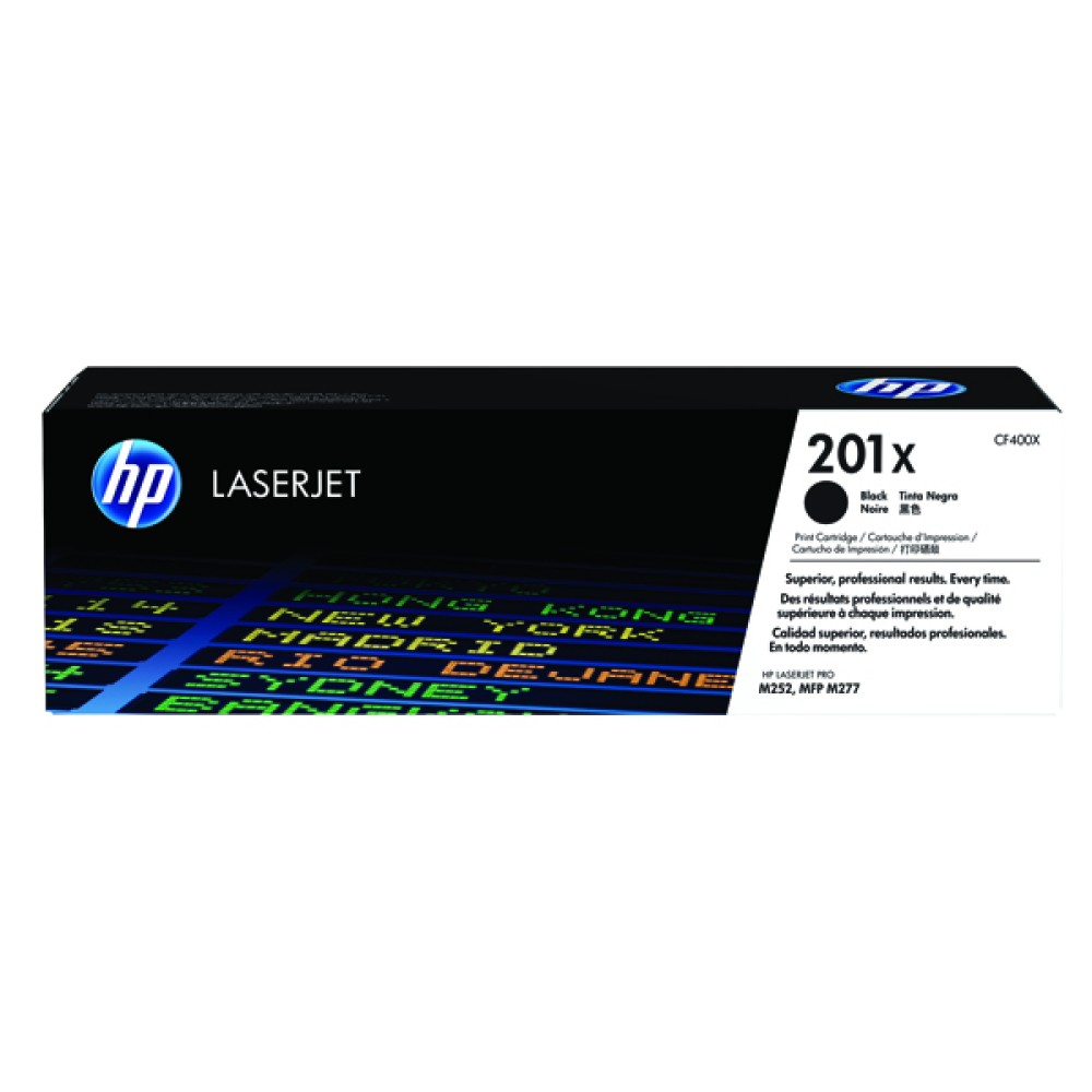 HP 201X High Yield Black LaserJet Toner Cartridge (2 Pack) CF400XD