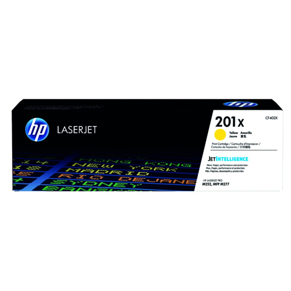 HP 201X Yellow LaserJet High Yield Toner Cartridge CF402X