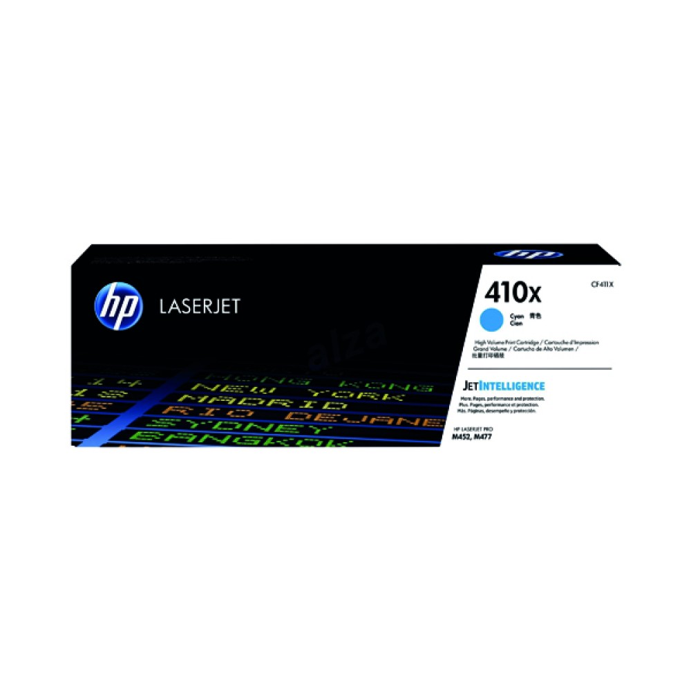 HP 410X High Yield Cyan Original LaserJet Toner Cartridge CF411X