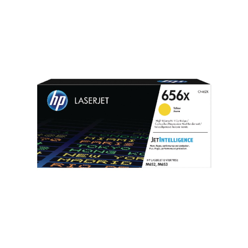 HP 656X High Yield Yellow Original LaserJet Toner Cartridge CF462X