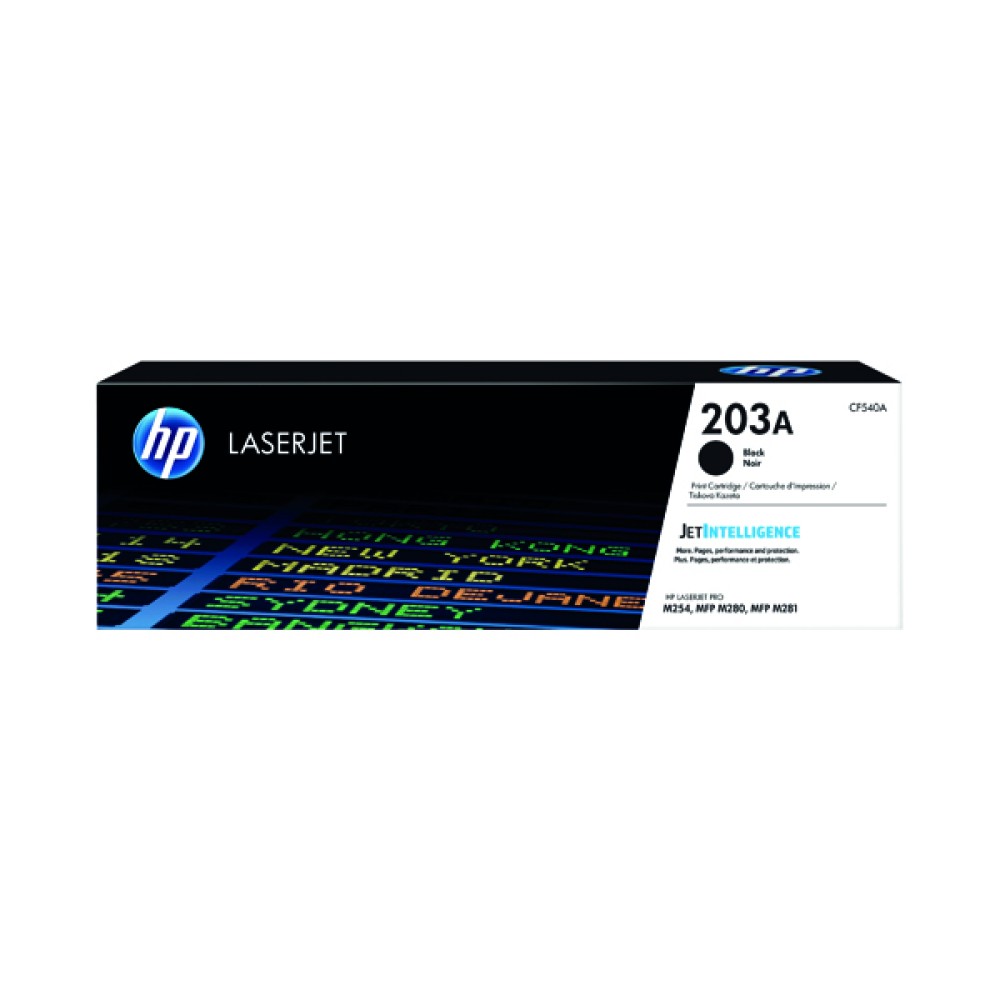 HP 203A Original Black LaserJet Toner Cartridge CF540A