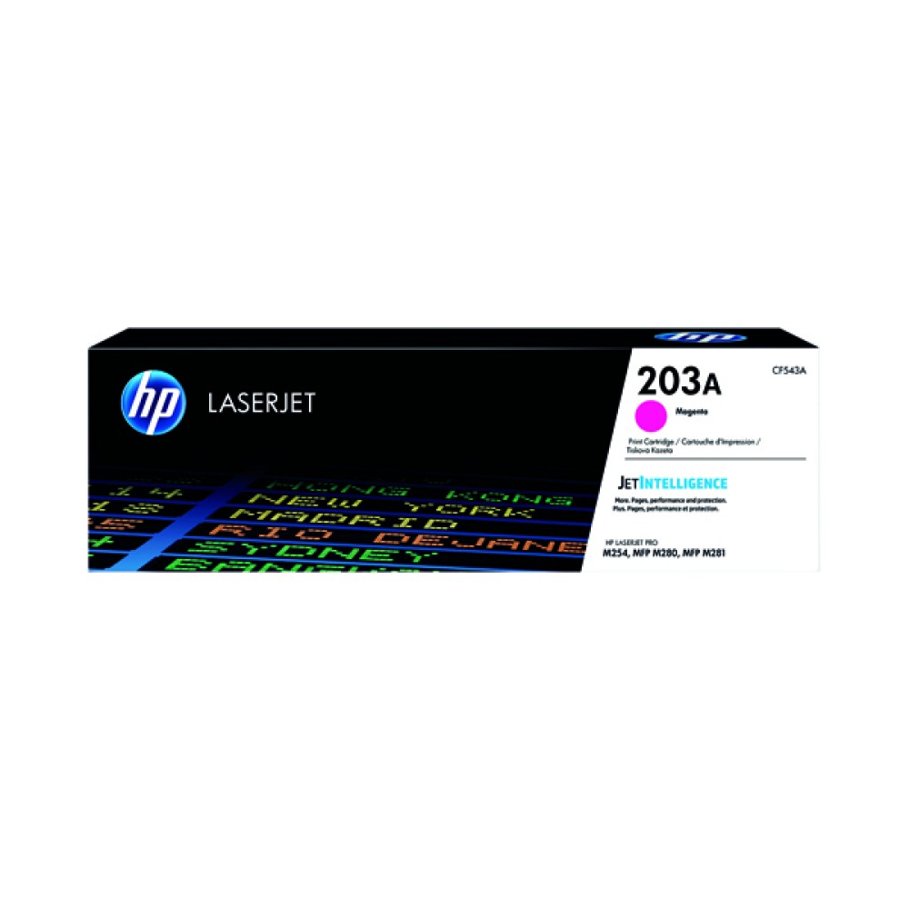 HP 203A Original Magenta LaserJet Toner Cartridge CF543A