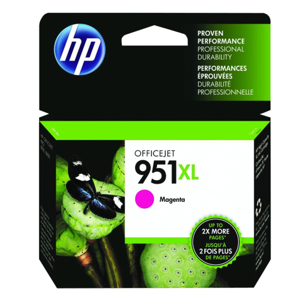 HP 951XL Magenta Officejet Inkjet Cartridge CN047AE