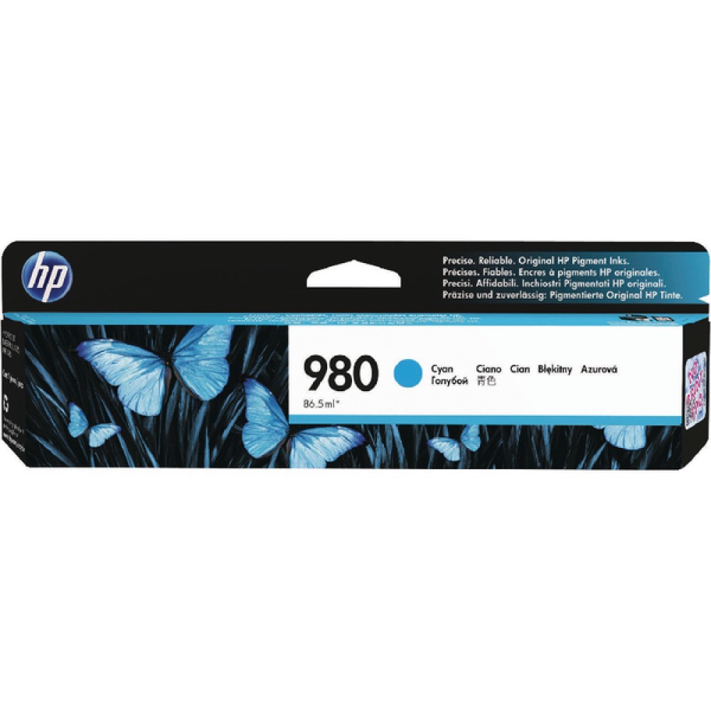 HP 980 Cyan Inkjet Cartridge D8J07A