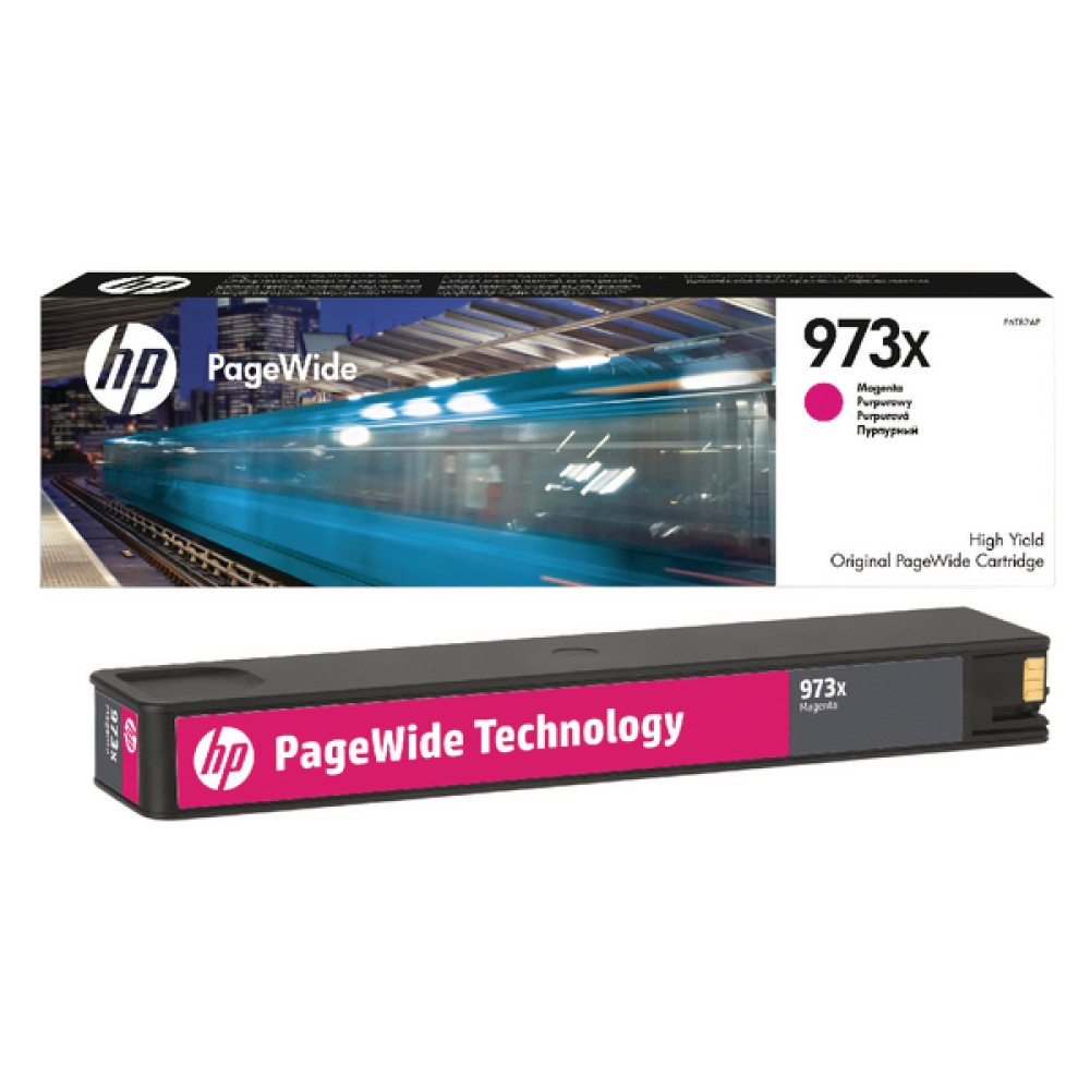 HP 973X Magenta PageWide High Yield Inkjet Cartridge F6T82AE