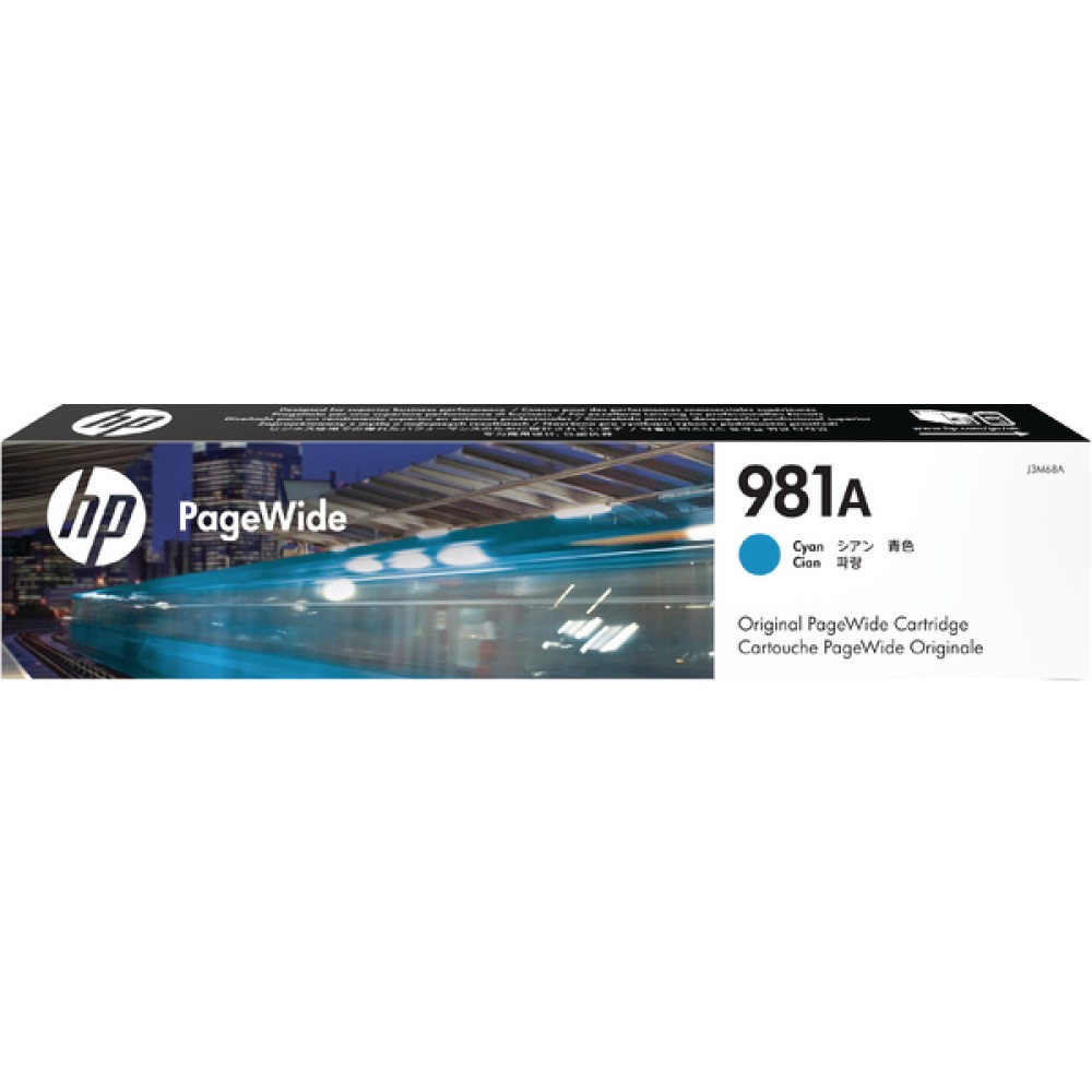 HP 981A PageWide Cyan Ink Cartridge J3M68A