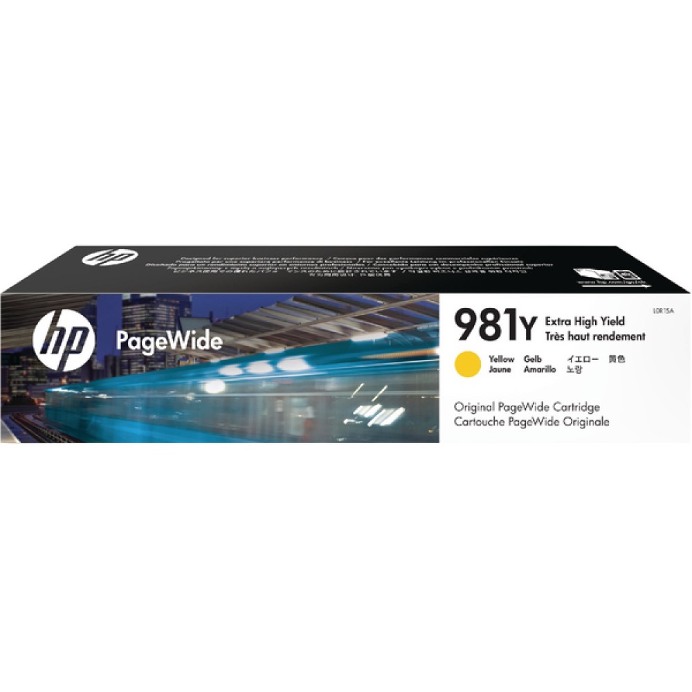 HP 981Y Extra High Yield Original PageWide Ink Cartridge Yellow L0R15A