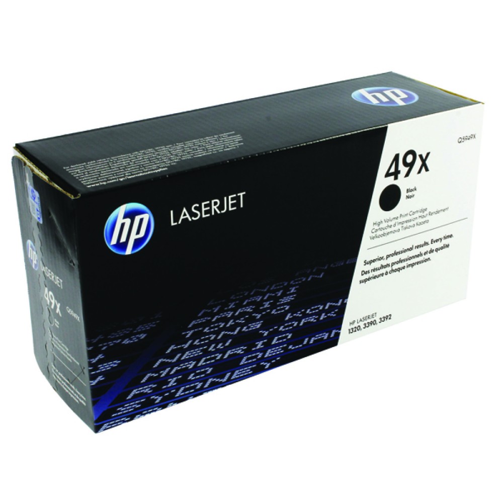 HP 49X Black High Capacity LaserJet Toner Cartridge Q5949X