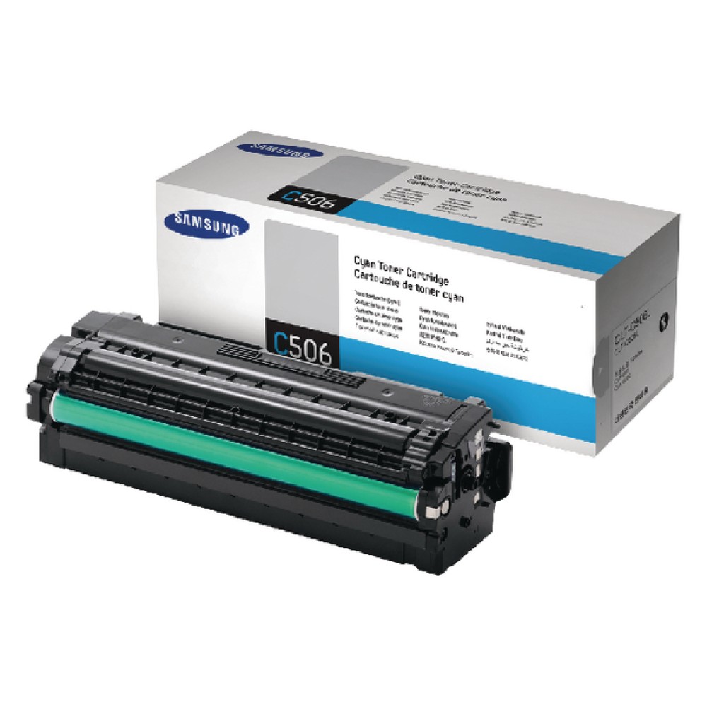 Samsung CLT-C506L High Yield Cyan Toner Cartridge SU038A